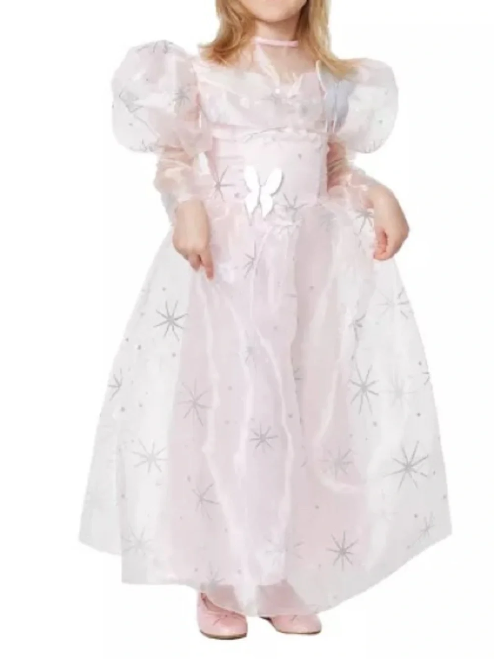 Glinda GOOD witch Pink Fairy Dress Kids Halloween Costume S 4-6 yrs Wizard of Oz